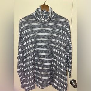 Postmark from Anthropologie Oversized Turtleneck 3/4 Sleeve Sweater - si…